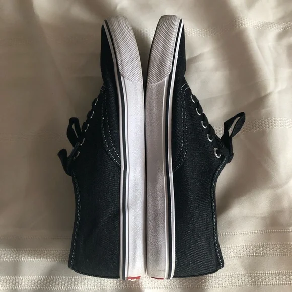 Levi's Comfort Canvas Sneakers Shoes Low Top Black Denim 51751901A Mens 9 - Picture 12 of 15